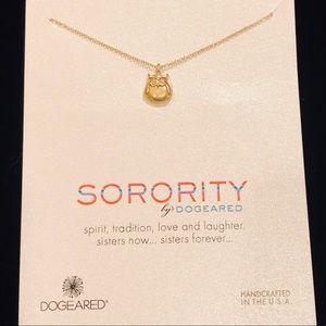 Dogeared gold owl necklace
